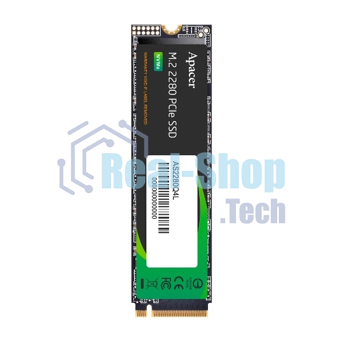 Накопитель SSD Apacer 1Tb, M.2 2280, NVMe PCIe 4.0 x4, R/W 3600/3000 Мбайт/сек