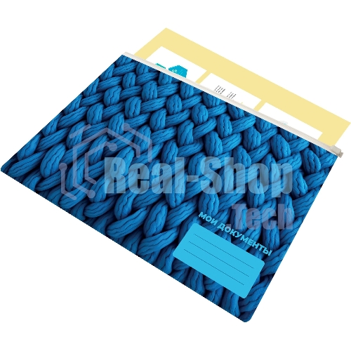 Папка на молнии ZIP Silwerhof FABRIC A5+ ПВХ 0.25мм