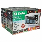 Мини-печь Delta D-0123 серая с тэном повыш. мощности,1300 Вт,37 л,2 нагреват. эл, с термостатом