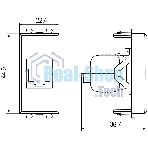 Розетка компьютерная DKC 4400661 1 модуль, Avanti 