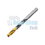 Сверло спиральное по металлу Denzel 9 x 125мм, Р6М5, Golden Tip, многогранная заточка