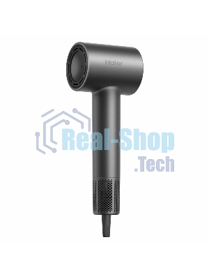 Фен Haier HHD-603 графитовый, 1600 Вт, компактный, ионизация