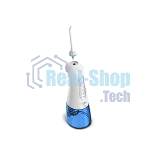 Ирригатор BQ IR001 White-Blue, Мощность: 10 Вт, Портативный, Объем резервуара 300 мл, 2 насадки и дорожный чехол в комплекте, 3 режима работы: Normal (нормальный), Soft (мягкий), Pulse (импульсный), Уровень влагозащиты: IPX7, Давление воды: 140-800 кПа, Число пульсаций: 1200-1600 имп/мин, Аккумулятор Li-ion 1400 мАч, 3.7 В, Время работы от аккумулятора до 60 минут, Время заряда аккумулятора: 4-5 часов, Автоматическое отключение через 2 мин, Вращение насадок на 360°, Съемный резервуар для воды, Индикация зарядки, Шкала уровня воды, USB кабель в комплекте
