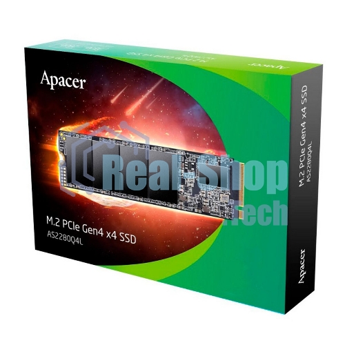Накопитель SSD Apacer 1Tb, M.2 2280, NVMe PCIe 4.0 x4, R/W 3600/3000 Мбайт/сек