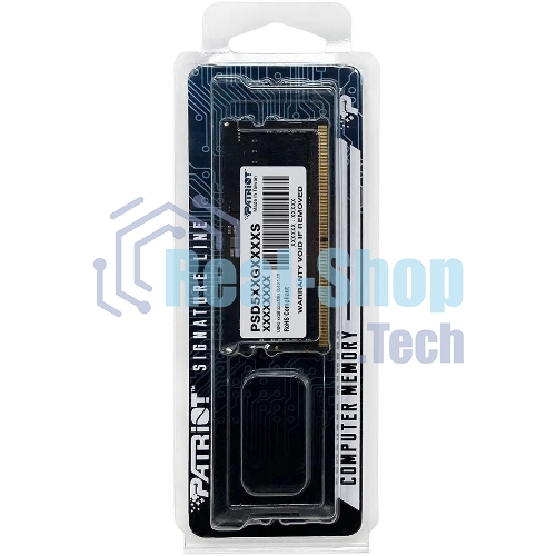 Оперативная память Patriot Signature, DDR5, 8GB (1x8 GB), 5600 MHz, CL46, SO-DIMM