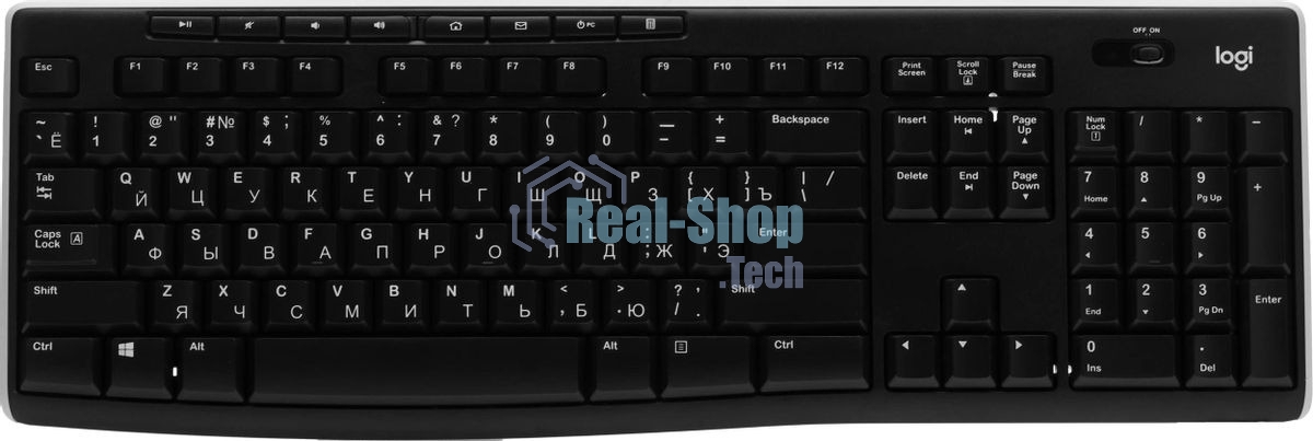 Клавиатура беспроводная Logitech Keyboard K270 Wireless 920-003757/920-003058