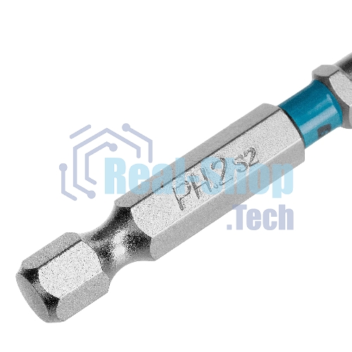 Бита Gross PH2х50 мм, сталь S2, шестигр., отрывн., 10 шт.