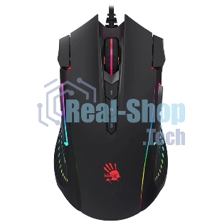 Мышь проводная A4Tech Bloody J90s черный, 8000 dpi, USB, кнопки - 12