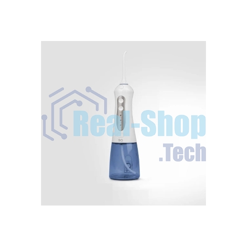 Ирригатор BQ IR001 White-Blue, Мощность: 10 Вт, Портативный, Объем резервуара 300 мл, 2 насадки и дорожный чехол в комплекте, 3 режима работы: Normal (нормальный), Soft (мягкий), Pulse (импульсный), Уровень влагозащиты: IPX7, Давление воды: 140-800 кПа, Число пульсаций: 1200-1600 имп/мин, Аккумулятор Li-ion 1400 мАч, 3.7 В, Время работы от аккумулятора до 60 минут, Время заряда аккумулятора: 4-5 часов, Автоматическое отключение через 2 мин, Вращение насадок на 360°, Съемный резервуар для воды, Индикация зарядки, Шкала уровня воды, USB кабель в комплекте