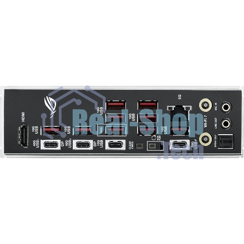 Материнская плата ASUS ROG STRIX X870E-E GAMING WIFI, AM5, AMD X870E, 4xDDR5, 4xSATA, 5xM.2, 1xPCI-E 5.0 x16, 1xPCI-E 4.0 x4, 1xHDMI, 1xUSB-C 3.2 Gen 2, 1xUSB-C 3.2 Gen 2x2, 2xUSB-C 4.0, 1x 5Gb LAN, 9xUSB-A 3.2 Gen 2, 2x3.5 мм, TOSLINK, 1xWi-Fi 7, ATX