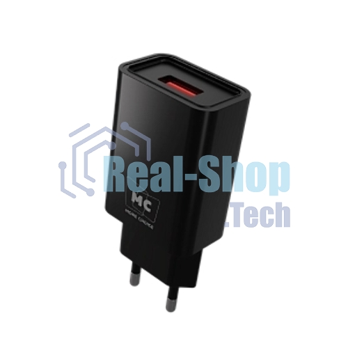 Сетевое зарядное устройство MORE CHOICE (4620202555724) NC07a СЗУ 1USB 2.0A для Type-C, черный