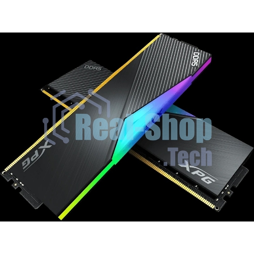 Оперативная память XPG Lancer, DDR5, 32Gb (2x16GB), 8000MHz, CL38, DIMM, с радиаторами, RGb черный