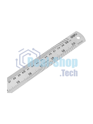 Линейка стальная Deli DL8050Y 500мм нержавеющая сталь