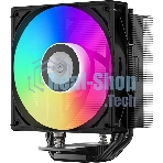 Устройство охлаждения (кулер) PcCooler RT400 ARGb Soc-AM5/AM4/1200/1700/1851 4-pin 32dB Al+Cu 230W Ret (RT400-BKAWXX-GL)