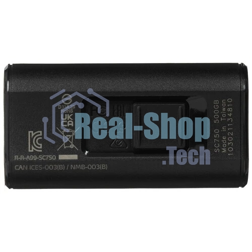 Внешний SSD ADATA SC750, 500Gb, USB 3.2 Gen 2 Type-C, R/W 1050/1000, черный