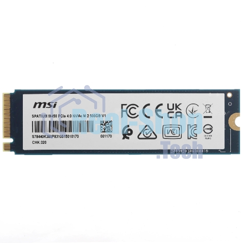 Накопитель SSD MSI PCIE 4.0 NVME M.2 500Gb SPATIUM M450 500Gb V1