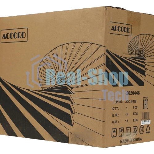 Компьютерный корпус Accord Entry ACC-2053B черный без БП mATX 1x80мм 1x120мм 2xUSB2.0 audio
