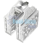 Кулер для процессора DEEPCOOL AG620 WH ARGb V2 LGA20XX/1700/1200/115X/AM5/AM4 (9шт/кор, TDP 260W, PWM, ARGb DUAL Fan 120мм, 6 тепл. трубок, белый) RET