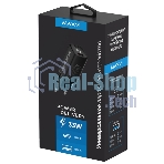 Сетевое зарядное устройство Maxvi A402PD LED 33W, 1xUSB-A, 1xUSB-C, черный