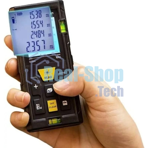 Лазерный дальномер Deli DL4171 (Диапазон измерения 0,05~100м, точность измерения: ±3мм)