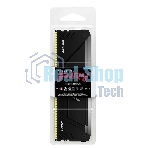 Оперативная память Kingston Fury Beast, DDR4, 16GB (1x16GB), 3600MHz, CL18, DIMM, с радиатором, RGB, черный