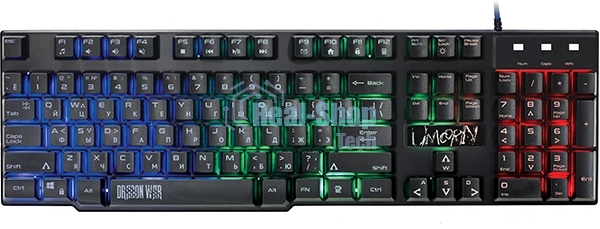 Клавиатура Qumo Dragon War Unicorn K01 проводная, USB Type-A, чёрный