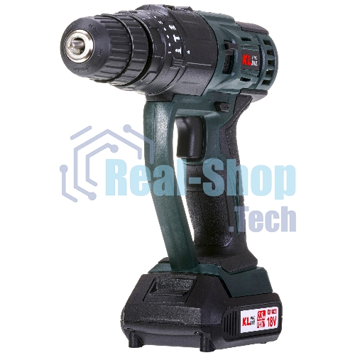 Дрель-шуруповерт Klpro KLMS18-20, 18 В, 2 Ач, 28 Нм, щеточный, ударный