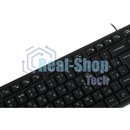 Комплект клавиатура+мышь A4Tech KK-3330 проводной, USB, 1200 DPI, чёрный