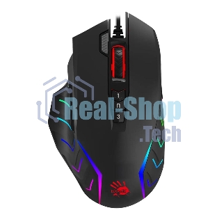 Мышь проводная A4Tech Bloody J95s черный, 8000 dpi, USB, кнопки - 9