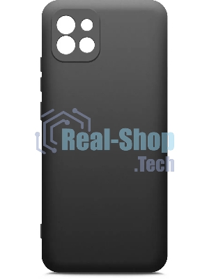 Чехол (клип-кейс) BORASCO Microfiber Case, для Samsung Galaxy A03, черный