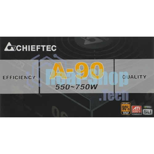 Блок питания Chieftec A-90 GDP-650C RTL, 650Вт, 140мм, модульный, черный