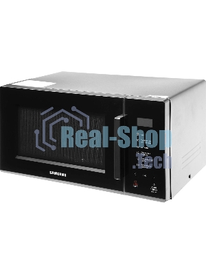 Микроволновая печь Samsung MS23T5018AK/BW черный, 23 л, 800 Вт, переключатели - сенсор