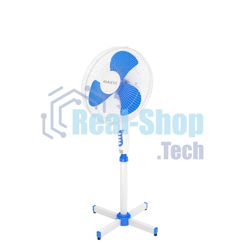 Вентилятор напольный Maxvi FS1645 white-blue
