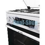 Плита Газовая Gorenje GGI5C22WF, газовая духовка, стеклянная крышка, чугун, белый