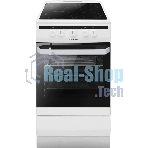 Плита электрическая Hansa FCCW54002 белый, конфорок 4 шт, духовка 68 л, 50 см x 85 см x 60 см