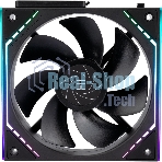 Кулер для корпуса Thermalright TL-M12QR Reverse (124x120x25mm, 4-pin PWM, ARGB, 47.6CFM, 23.2dBA, 1500RPM, черный)