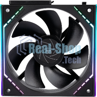 Кулер для корпуса Thermalright TL-M12QR Reverse (124x120x25mm, 4-pin PWM, ARGB, 47.6CFM, 23.2dBA, 1500RPM, черный)