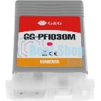 Картридж струйный G&G GG-PFI030M PFI-030M пурпурный (55мл) для Canon imagePROGRAF TA-20/30
