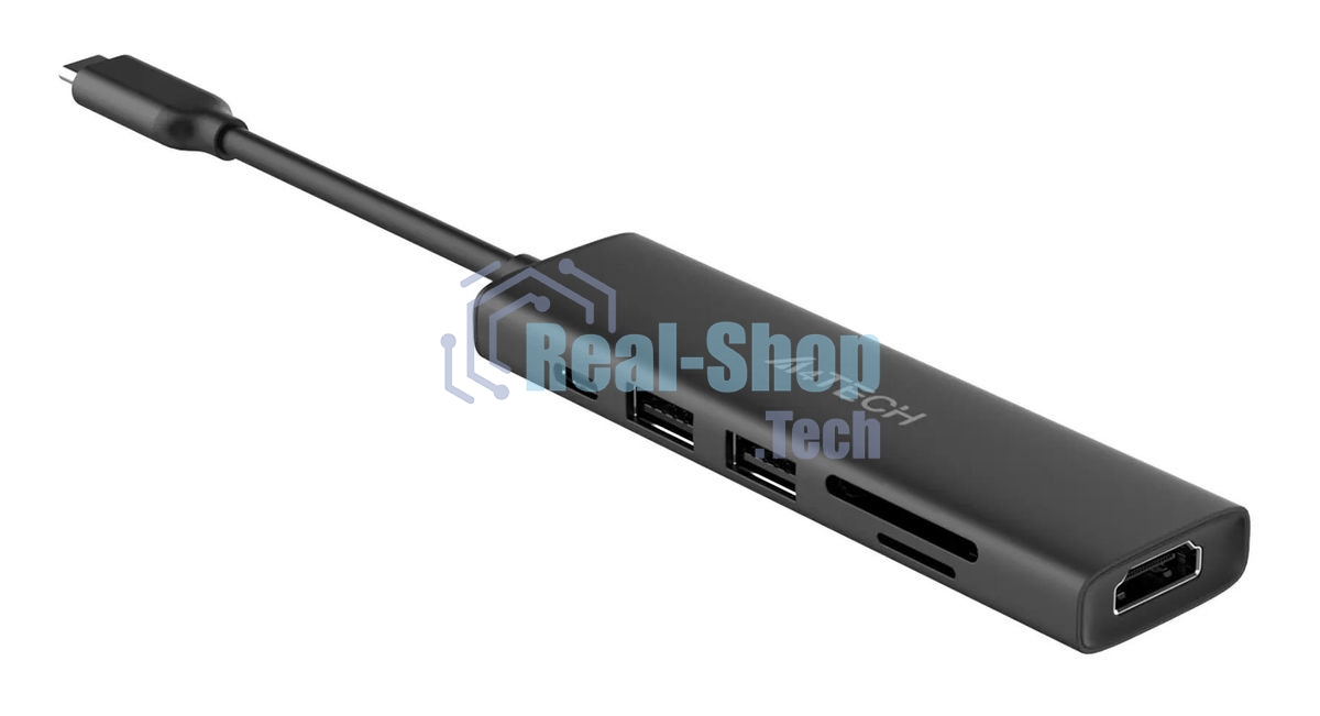 USB-концентратор A4Tech DST-60C, USB Type-C, USB/HDMI/SD, USB Type-C