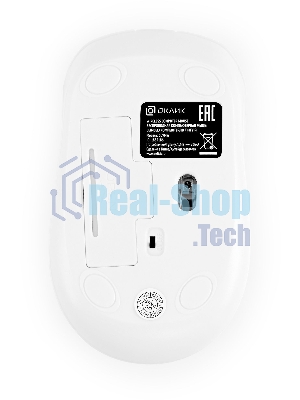 Мышь беспроводная Oklick 509MW белый, 1600 dpi, радиоканал, USB, кнопки - 4