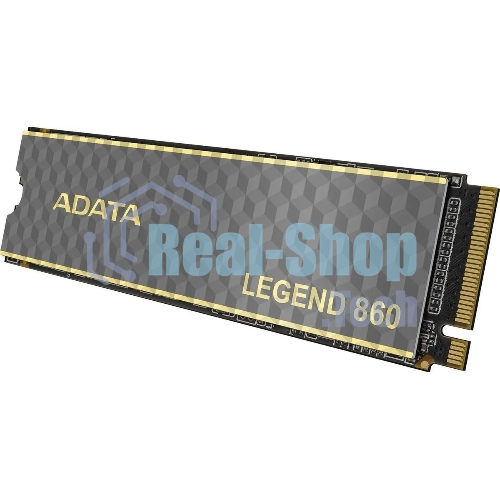 Накопитель SSD ADATA LEGEND 860, 2Tb, PCIe 4.0 x4, M.2 2280, NVMe, R/W 6000/5000, с радиатором