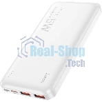 Портативный аккумулятор Hoco J101 Astute 10000mAh QC3.0/PD3.0 22.5W 5A 2xUSB-A/USB-C белый (J101 ASTUTE белый)