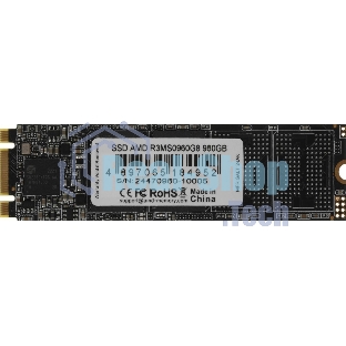 Накопитель SSD AMD Radeon R3MS0960G8, 960Gb, M.2 2280, SATA, R/W 550/500