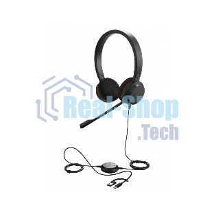 Гарнитура Jabra Evolve 20 MS Stereo USB чёрный, проводная