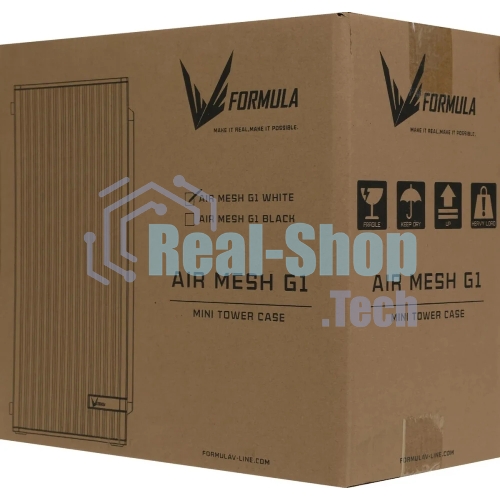 Компьютерный корпус AeroCool/Formula Air Mesh G1 белый без БП mATX 1x80мм 2xUSB 2.0 1xUSB3.1 audio bott PSU