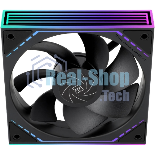 Кулер для корпуса Thermalright TL-M12R Reverse (124x120x25mm, 4-pin PWM, ARGB, 42.6CFM, 23.2dBA, 1500RPM, черный)