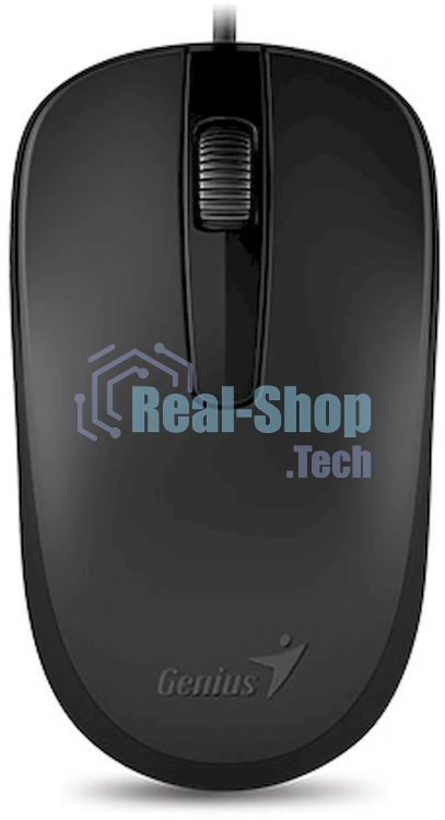 Мышь проводная Genius DX-120 черный, 1000 dpi, USB, кнопки - 3