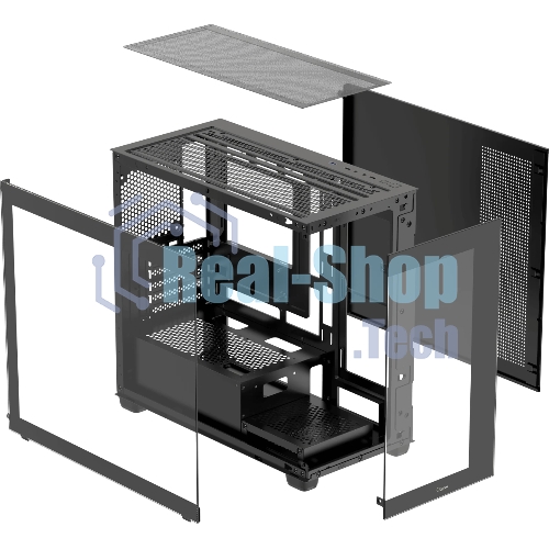 Корпус Ocypus Gamma C52 BK, Micro-Tower, чёрный