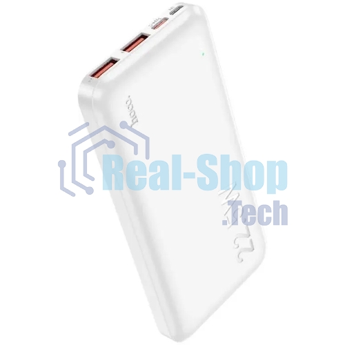 Портативный аккумулятор Hoco J101 Astute 10000mAh QC3.0/PD3.0 22.5W 5A 2xUSB-A/USB-C белый (J101 ASTUTE белый)