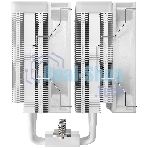 Кулер для процессора DEEPCOOL AG620 WH ARGb V2 LGA20XX/1700/1200/115X/AM5/AM4 (9шт/кор, TDP 260W, PWM, ARGb DUAL Fan 120мм, 6 тепл. трубок, белый) RET